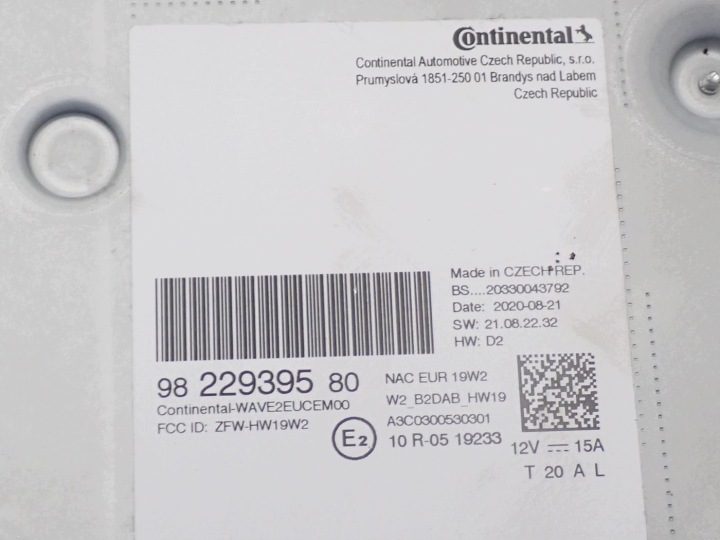 Магнитола навигация заводская европа 9838155680 Citroen C3 III рестайлинг 20 г., фото 10
