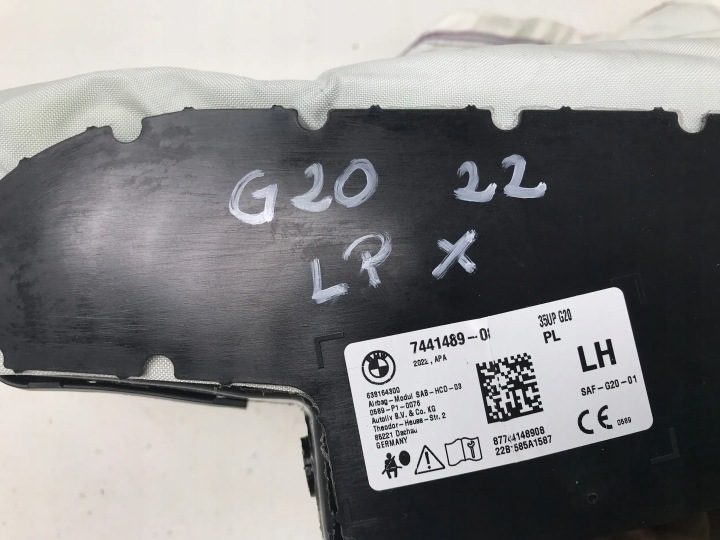 BMW 3 M340dX Xdrive G20 G21 2022 подушка безопасности сиденья левая передняя 7441489, фото 3