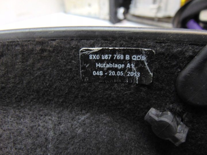 ЗАЩИТА ПОЛКА БАГАЖНИКА ЗАДНЯЯ 8X0867769B AUDI A1 8X 5D, фото 5