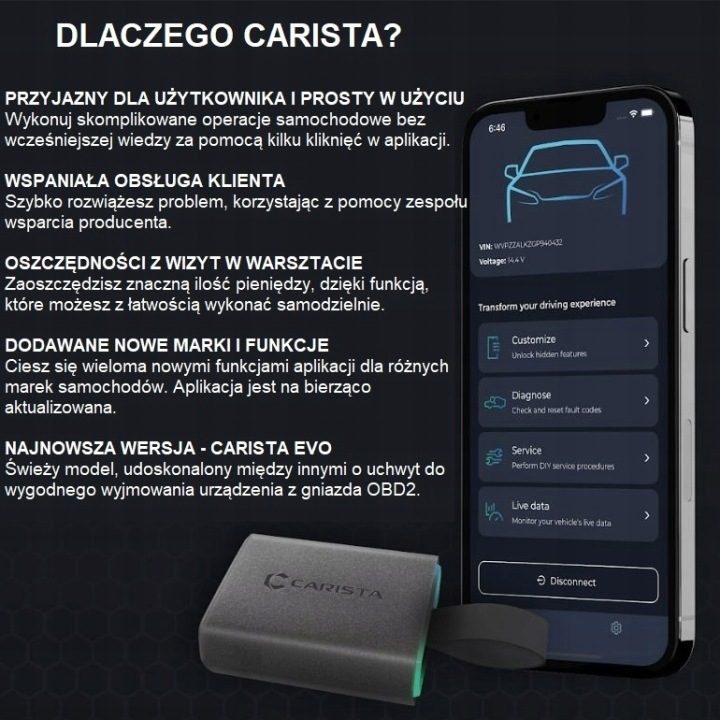 CARISTA EVO интерфейс диагностический OBD для TOYOTA LEXUS NISSAN INFINITI VAG, фото 6