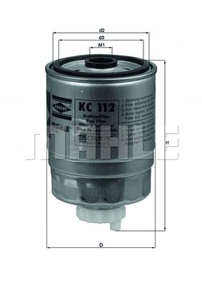 Mahle KC 112 Топливный фильтр, фото 5