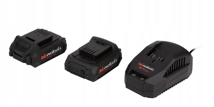 Evotools ударный гайковерт 1/4'' HEX, 2 аккумуляторы + зарядное устройство, фото 3