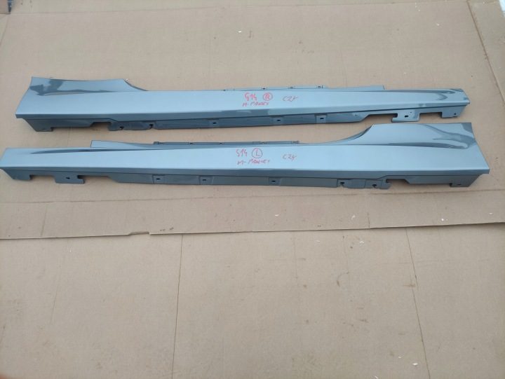 НАКЛАДКА ПОРОГА ПРАВАЯ ЛЕВАЯ M ПАКЕТ BMW 8 G14 G15 F91 F92 ЦВЕТ C2Y, фото 1