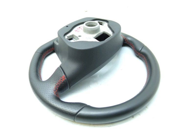 Руль мультифункциональный кожаный красный строчка Seat Ibiza FR 575419091H, фото 7