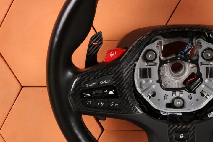 BMW M2 G87 M3 G80 G81 M4 G82 G83 РУЛЬ M-POWER С ПОДОГРЕВОМ ЛЕПЕСТКА АССИСТЕНТ, фото 5