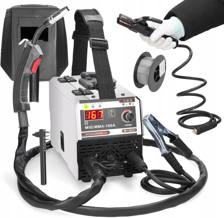 СВАРОЧНЫЙ АППАРАТ ИНВЕРТОРНЫЙ ПОЛУАВТОМАТ TIG 230V WEYTOLL КОМПЛЕКТ ПРОВОЛОКА SZCZOTKA ИНВЕРТОР, фото 1