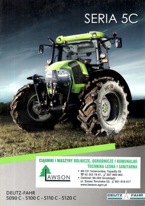 ПРОСПЕКТ DEUTZ-FAHR СЕРИЯ 5C. ТРАКТОРЫ СЕЛЬСКОХОЗЯЙСТВЕННЫЕ, фото 1