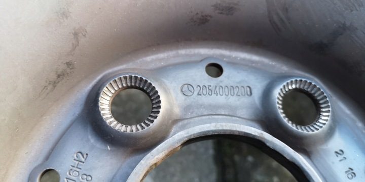 Штампованный диск Mercedes-Benz OE MERCEDES C КЛАСС W205 A205 6.5" x 16" 5x112 ET 38, фото 9