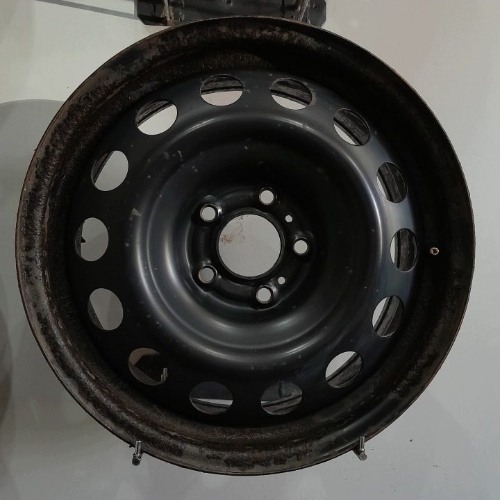 4× Штампованный диск Hyundai OE Hyundai i10, Kia Rio 5.5" x 14" 4x100 ET 47, фото 5