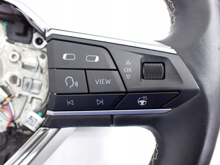 РУЛЬ МУЛЬТИФУНКЦИОНАЛЬНЫЙ КОЖА КРАСНАЯ СТРОЧКА SEAT TARRACO FR 22 г., фото 3