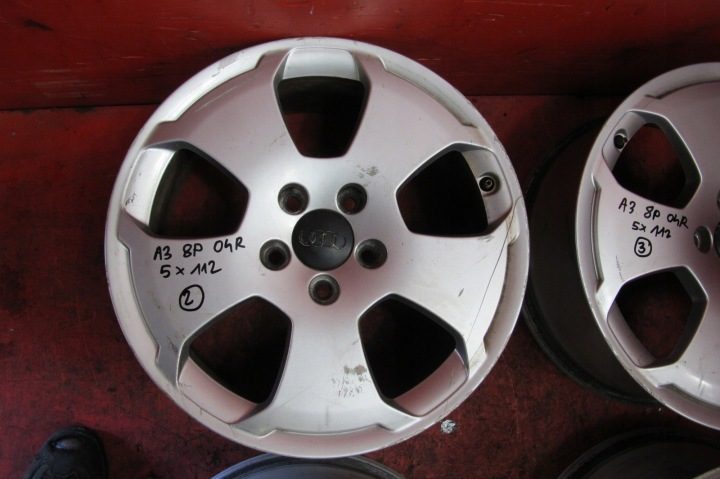 4× Литой диск Audi OE 8P0601025C AUDI A3 8P A3 8P 7.5" x 17" 5x112 ET 56, фото 4