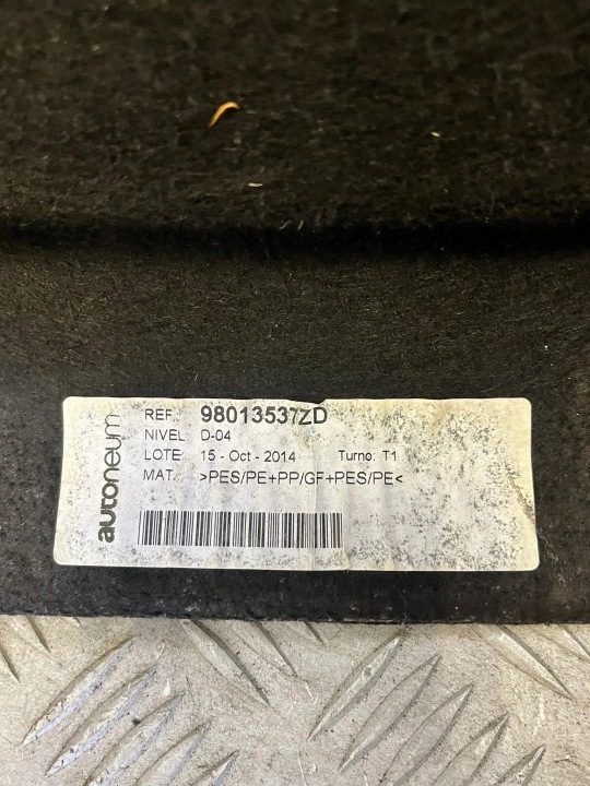ПОЛКА БАГАЖНИКА ЗАДНЯЯ CITROEN C4 CACTUS 98013537ZD, фото 6