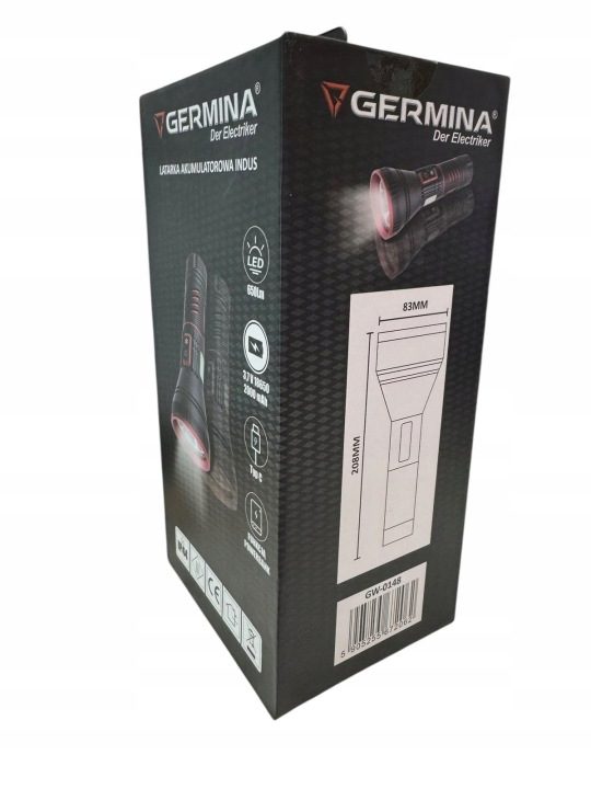 Фонарик классический Germina 650 lm LED, фото 6