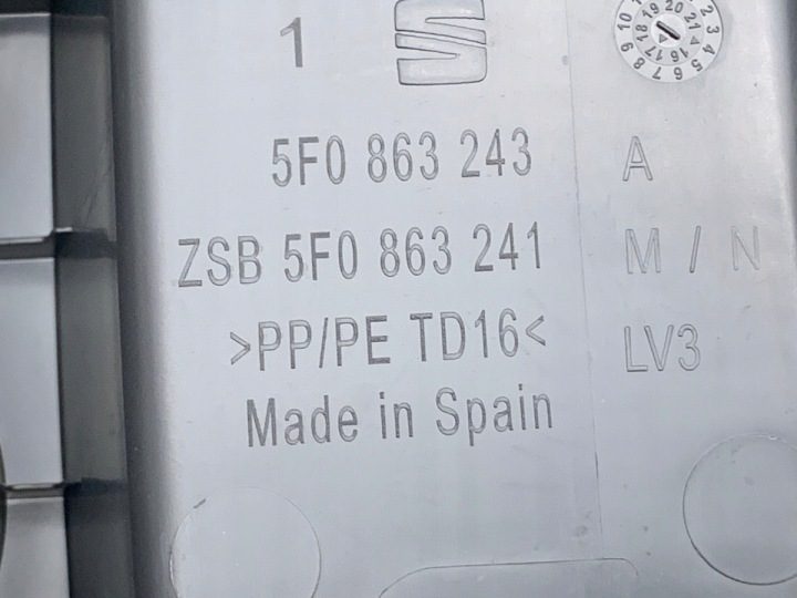 ЦЕНТРАЛЬНЫЙ ТОННЕЛЬ С ПОДЛОКОТНИКОМ SEAT LEON III Хэтчбек 5F0863243A, фото 6
