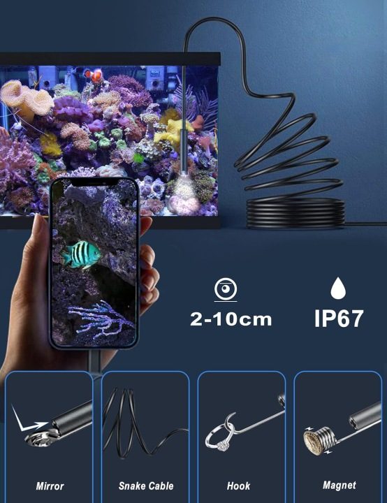 ИНСПЕКЦИОННАЯ КАМЕРА ЭНДОСКОПИЧЕСКАЯ ANDROID ТЕЛЕФОН PC 3M, фото 3
