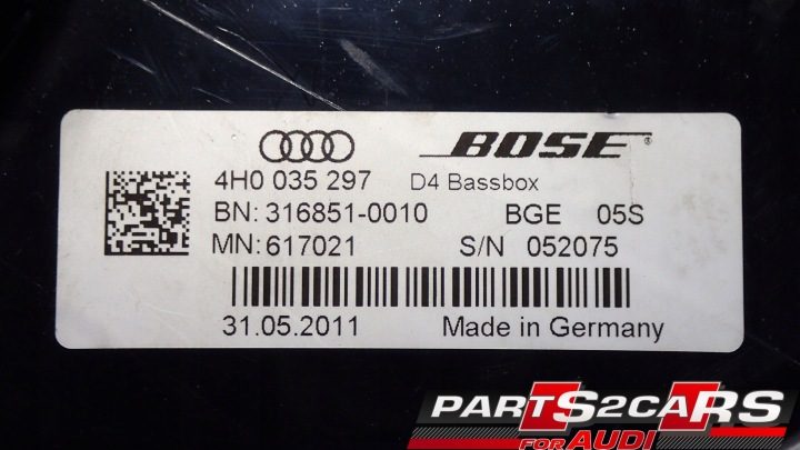 Audi A8 S8 динамик Bosse 4H1035481, фото 16