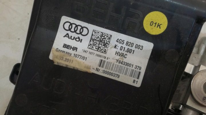 Audi A6 4G отопитель вентилятор задний 4G5820003, фото 8