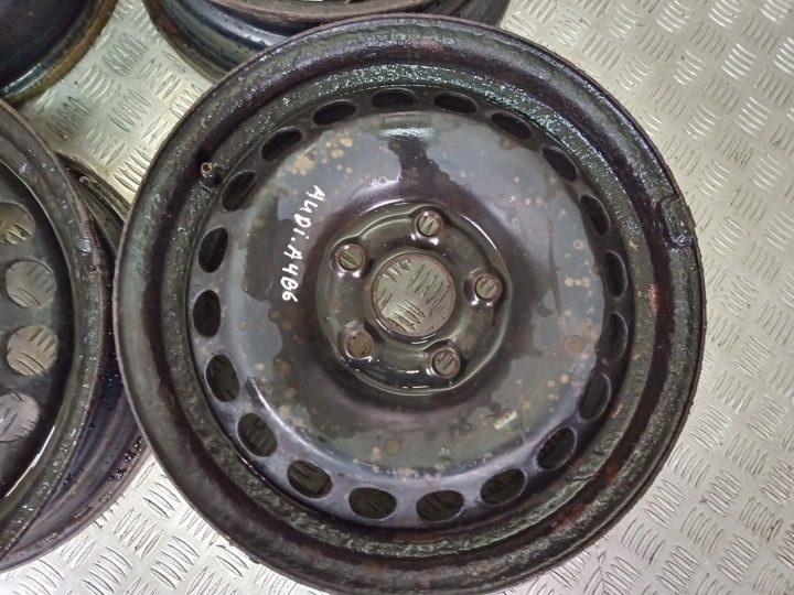 4× Штампованный диск Audi OE 6.0" x 15" 5x112, фото 4