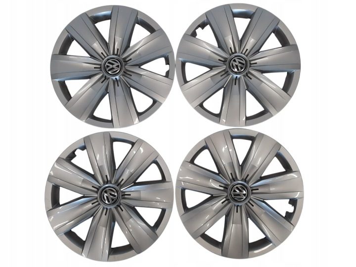4× Колпак Volkswagen Оригинальный 16" серебристый, фото 1