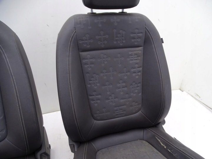 OPEL MERIVA B 10-17 СИДЕНЬЯ ПЕРЕДНИЕ ВОДИТЕЛЯ ПАССАЖИРА 2 ШТ. ПОЛУКОЖА ЕВРОПА, фото 7