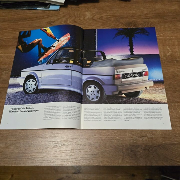 VW Volkswagen Golf I Mk 1 Golf Кабриолет и Quartett 1989, фото 2
