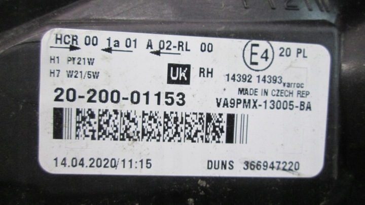 ФАРА ПРАВАЯ OPEL MERIVA B II 2 ОРИГИНАЛ, фото 6