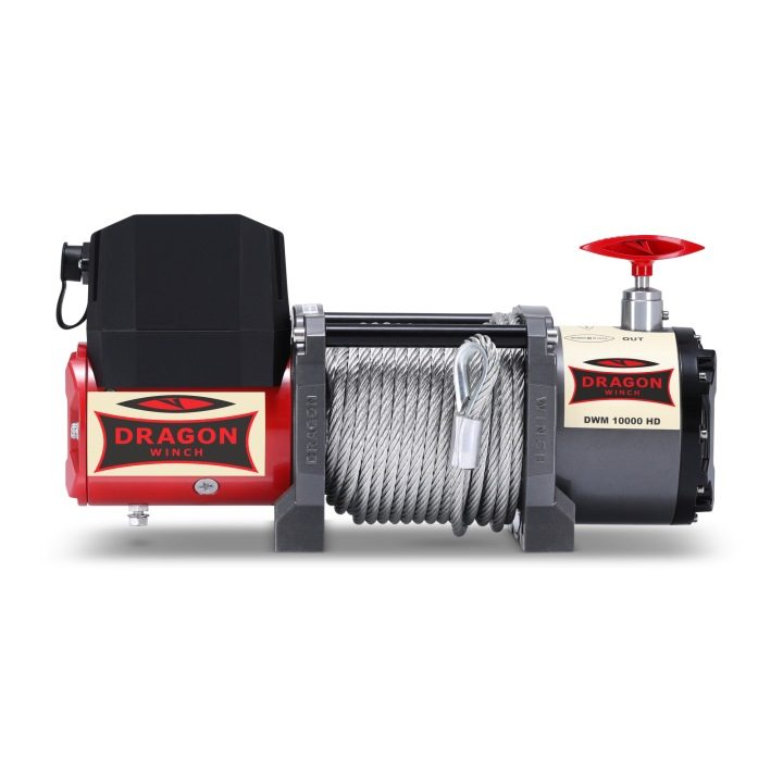 Dragon Winch лебедка электрическая 12V 10000 lbs / 4536 кг с liną stalową, фото 1