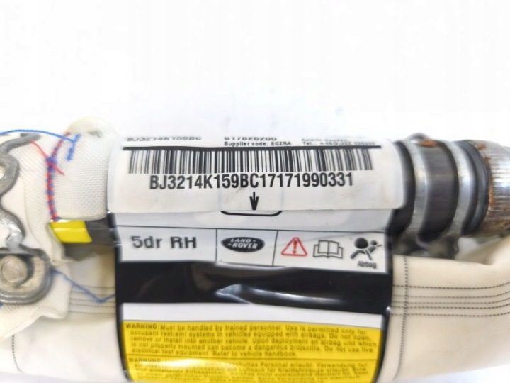 ШТОРКА AIRBAG ПРАВЫЙ RANGE ROVER EVOQUE 5D OE EU BJ3214K159BC 0589P1000084, фото 8