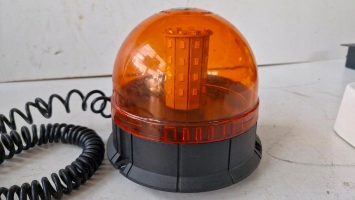 Проблесковый маячок мигалка 12/24V LED болт, фото 7