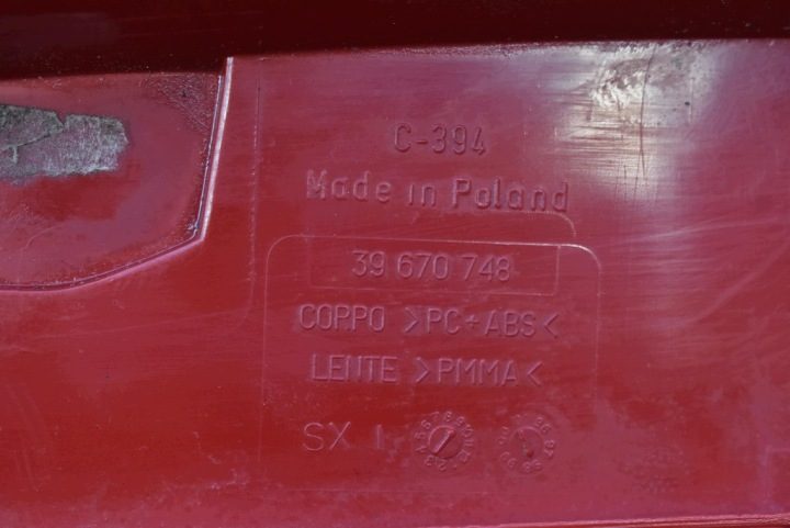 ФОНАРЬ ЛЕВЫЙ ЗАДНИЙ 39670748 FIAT SEICENTO 98-04, фото 8