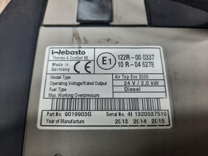 WEBASTO DEWASTO ОТОПИТЕЛЬ AIR TOP EVO 2000 VOLVO FH 4 FM 4 FH 5, фото 6