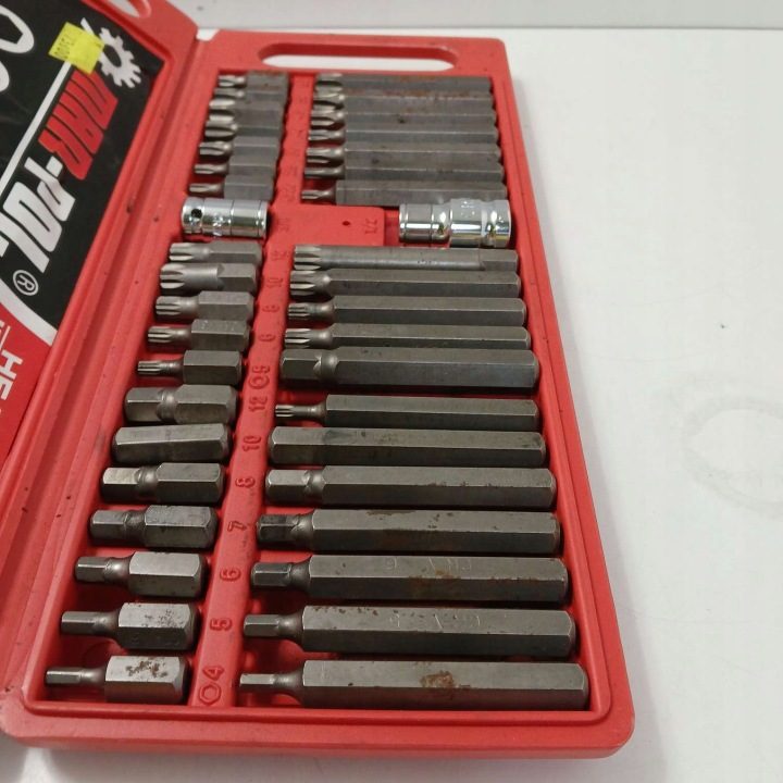 Комплект бит Torx Mar-Pol 40 шт. Spline шестигранник, фото 3