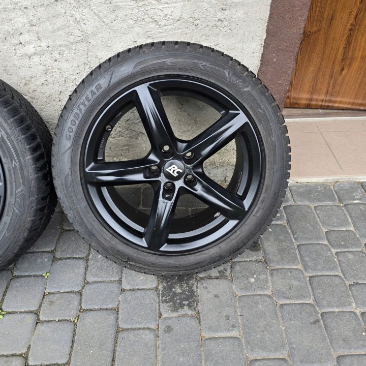 ЛИТЫЕ ДИСКИ BROCK RC 17 ET35 AUDI A4 A5 ЗИМНИЕ ШИНЫ 7 мм 2019 г., фото 8