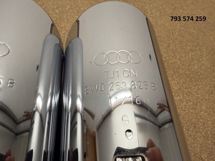 Audi A4 B9 A5 насадка глушителя накладка глушителя хром 8W0253825B, фото 7