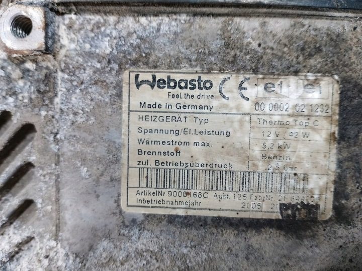 WEBASTO OPEL ASTRA H THERMO TOP C 12V/42W 5,2 кВт БЕНЗИН, фото 6