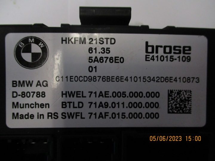 Блок управления КРЫШКИ BMW 2 U06 5A676E0, фото 2