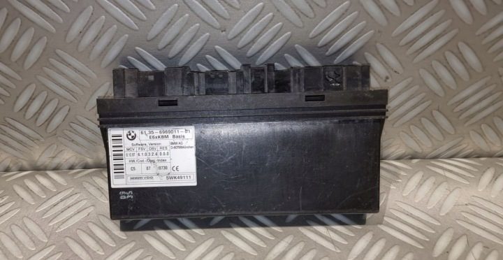 BMW E60 E61 E63 E64 модуль кузова блок комфорта KBM 6969011 5WK49111, фото 1