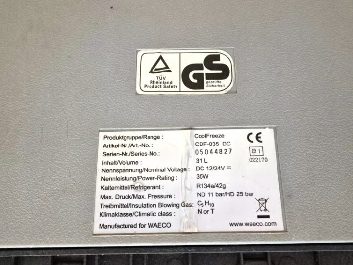 ХОЛОДИЛЬНИК ТУРИСТИЧЕСКИЙ KOMPRESOROWA WAECO DOMETIC CDF35 31L 12V 24V 230V ГРУЗОВИК, фото 9