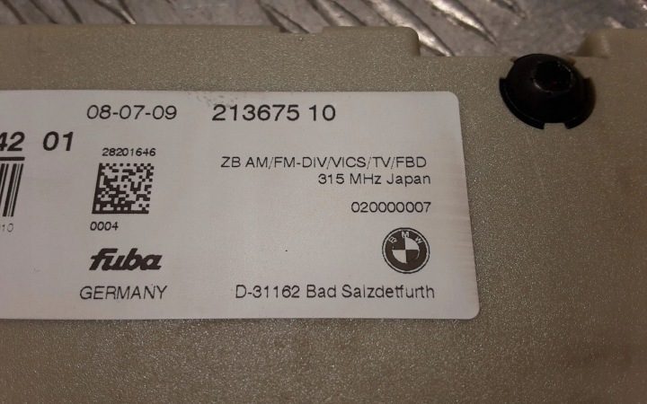 2009 BMW 7 F01 F02 F03 F04 Усилитель антенный 9209442, фото 2