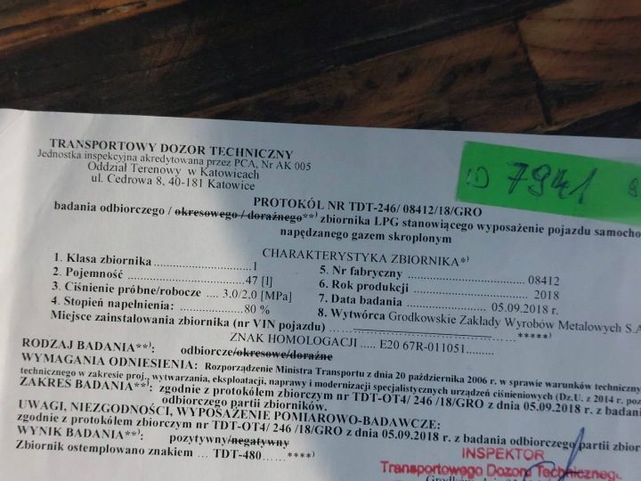БАЛЛОН ГАЗОВЫЙ ГБО 47L 2028 г. W КОЛЕСО ДОКУМЕНТЫ + КЛАПАН, фото 2