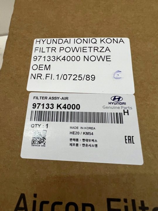 Hyundai OE 97133K4000 фильтр, вентиляция салона, фото 9