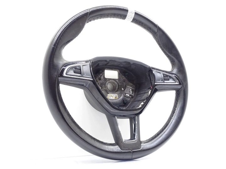 РУЛЬ КОЖАНЫЙ МУЛЬТИФУНКЦИОНАЛЬНЫЙ SKODA SUPERB III 3V 3V0419091L, фото 2