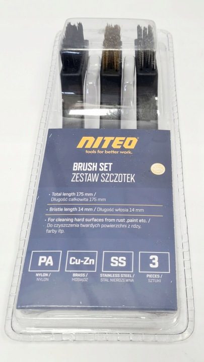 Niteo Комплект 3 szczotek - для очистки twardych powierzchni, фото 1