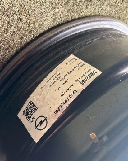 Штампованный диск OPEL 2160163 6.5" x 16" 5x105 ET 41, фото 2