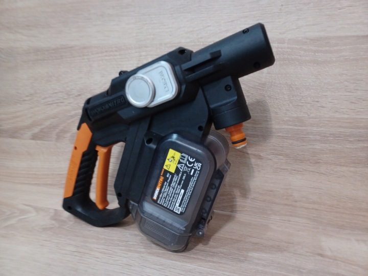 Мойка высокого давления Worx Hydroshot WG633E 220l/h 6m Аккумуляторная 4 А·ч 56 бар, фото 6