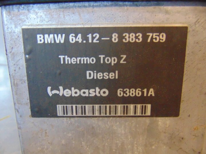 BMW E46 2.0 дизель WEBASTO АВТОНОМНЫЙ ОТОПИТЕЛЬ 8383759, фото 11