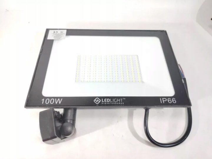 Прожектор фара противотуманная фара 100W наружная + датчик движения IP66, фото 7