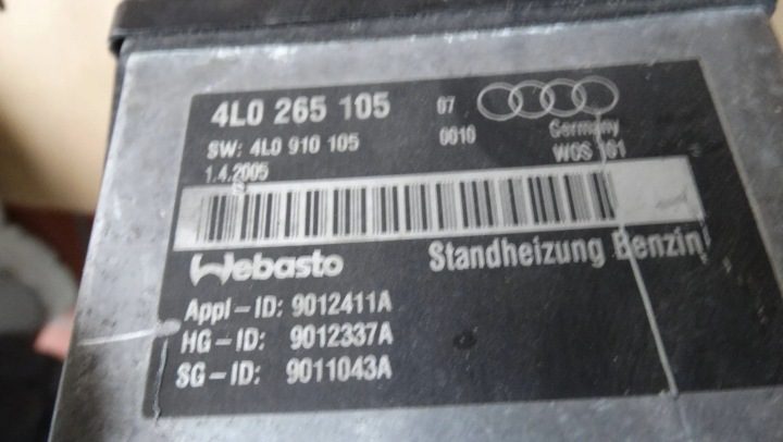 Webasto 4L0265105 Audi Q7 Бензин, фото 5