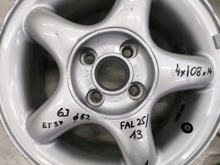4× Литой диск Volvo OE 6.0" x 14" 4x108 ET 37, фото 9