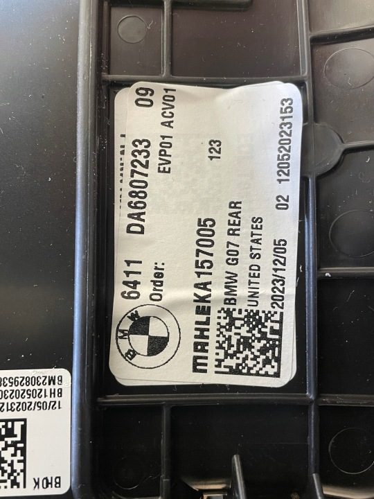 Отопитель вентилятор DA6807233 BMW X7 G07 рестайлинг 12 л.с., фото 7